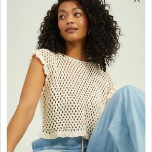 Altar’d State crochet top. Lilah Crochet to